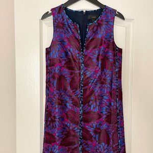 J.Crew Sleeveless Floral Shift Dress Size 0